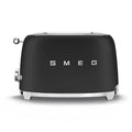 Smeg 50's Style Retro TSF01BLMUK 2 Slice Toaster - Matte Black