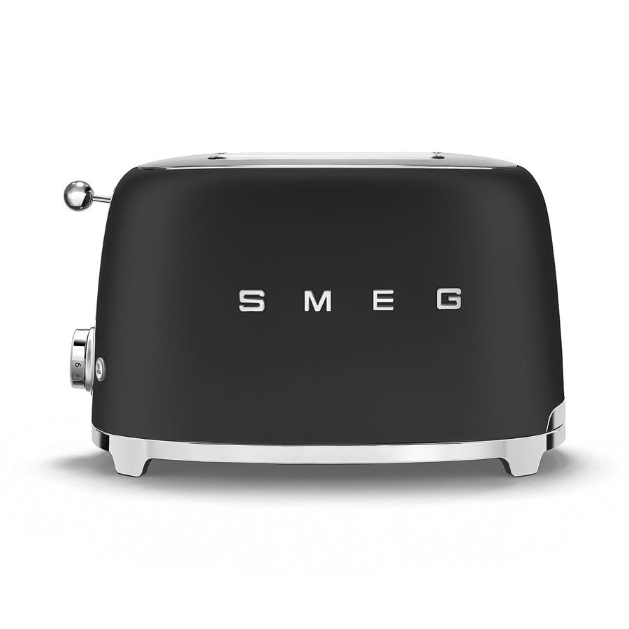 Smeg 50's Style Retro TSF01BLMUK 2 Slice Toaster - Matte Black
