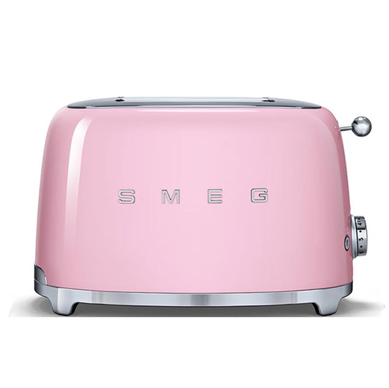 Smeg 50's Style Retro TSF01PKUK 2 Slice Toaster - Pink
