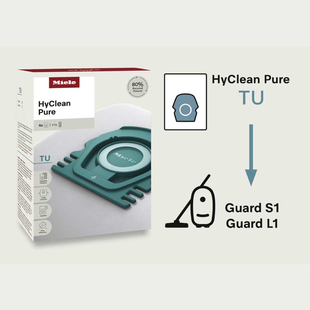 Miele HyClean Pure TU Vacuum Cleaner Bags 12557060