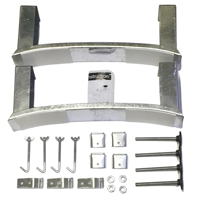 Twyford Steel Bath Leg Set With Wall Clips