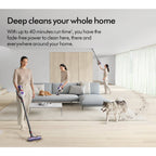 Dyson V8ABS-2023 Cordless Stick Vacuum Cleaner - 40 Minutes Run Time - Silver/Yellow