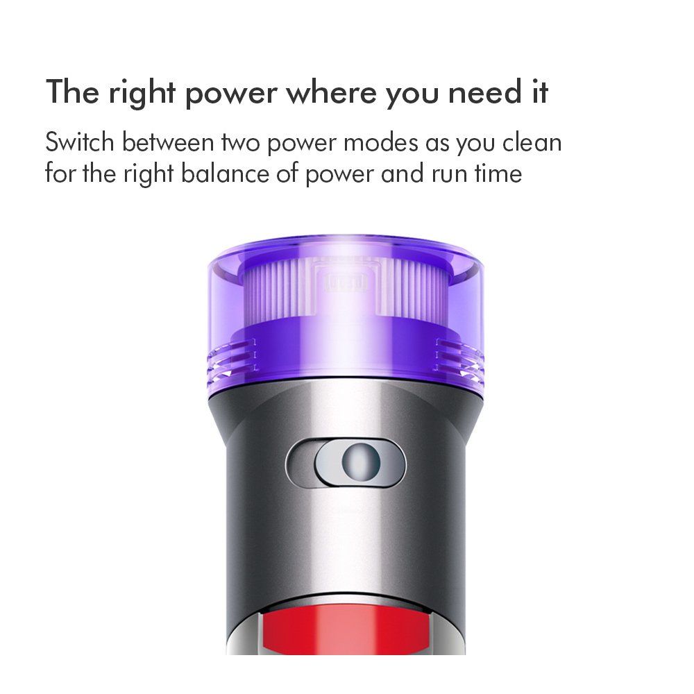 Dyson V8ABS-2023 Cordless Stick Vacuum Cleaner - 40 Minutes Run Time - Silver/Yellow