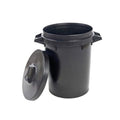 Stadium Black Heavy Duty Dustbin & Lid 90L