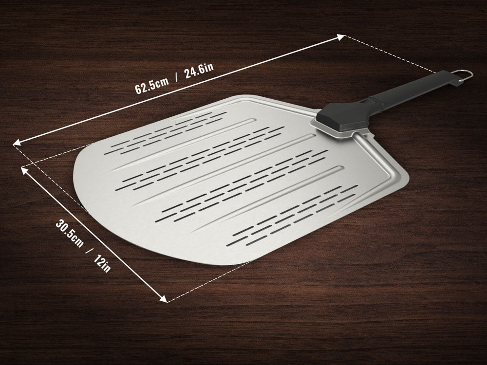 Witt Perforated Pizza Peel 12" - Stainless Steel
