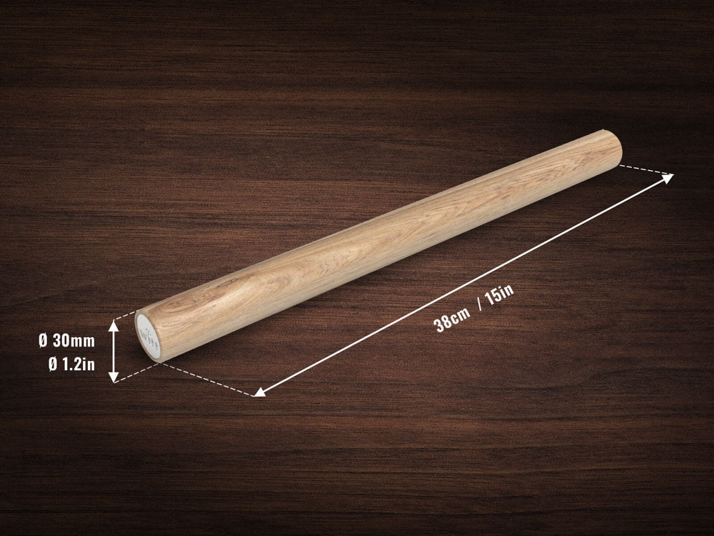 Witt Pizza Dough Roller Pin - Wood