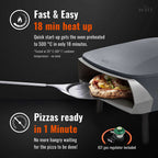 Witt Etna Fermo Pizza Oven 16" - Graphite