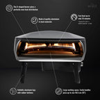 Witt Etna Fermo Pizza Oven 16" - Graphite