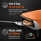 Witt Etna Fermo Pizza Oven 16" - Orange