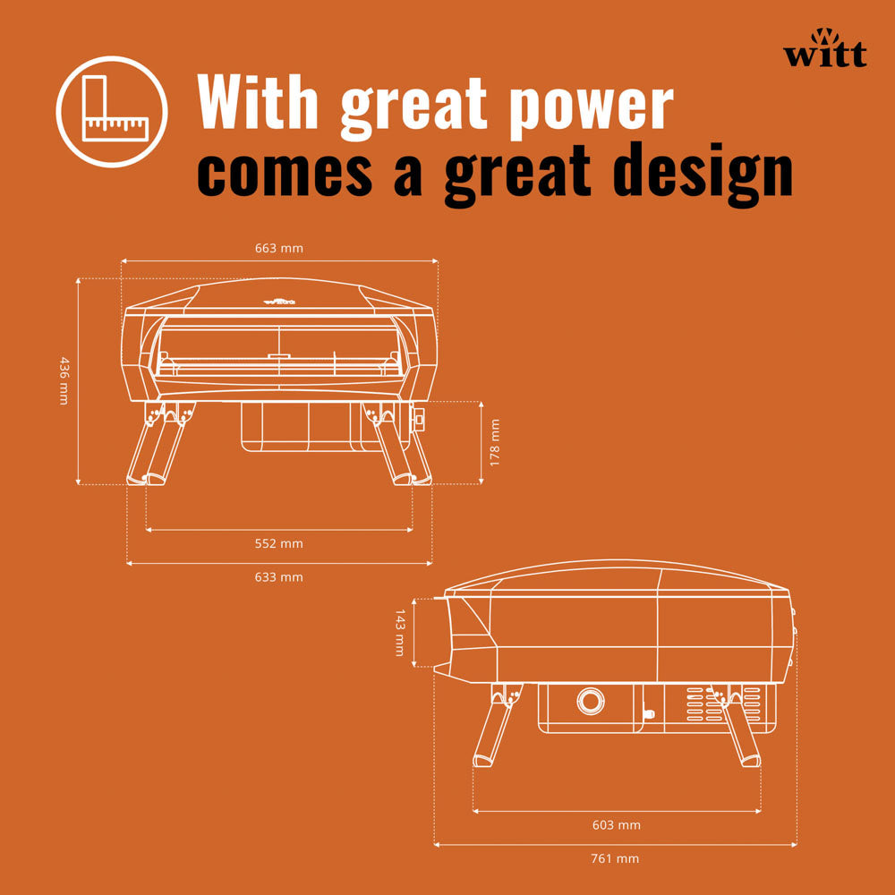 Witt Etna Fermo Pizza Oven 16" - Stone
