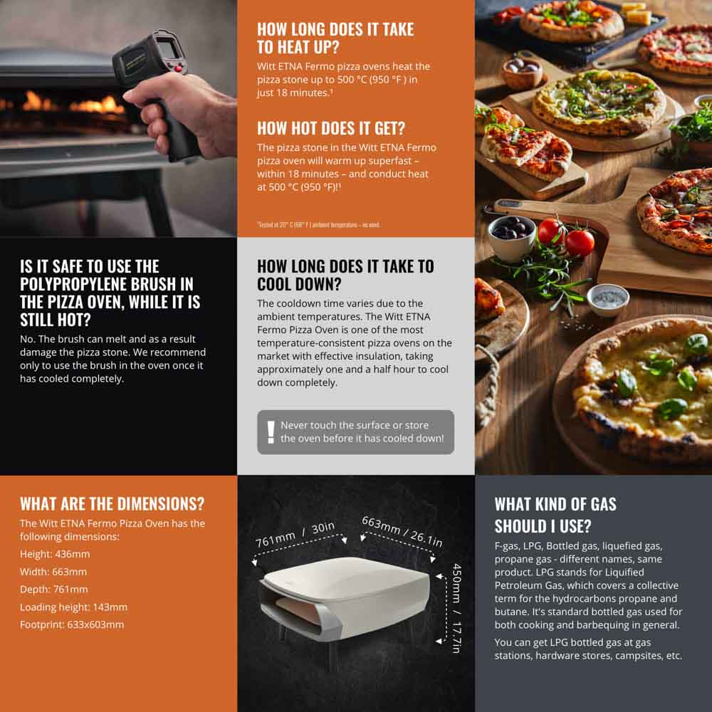 Witt Etna Fermo Pizza Oven 16" - Stone