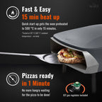 Witt Etna Rotante Pizza Oven 16" - Graphite