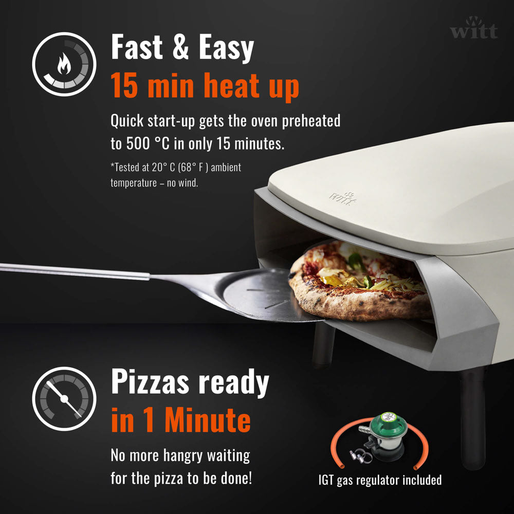 Witt Etna Rotante Pizza Oven 16" - Stone