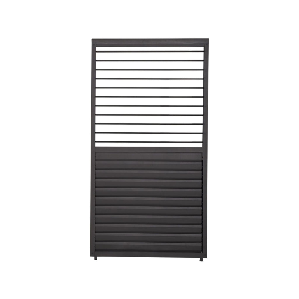 Nova <br> Titan 1m Aluminium Side Wall With Adjustable Louvres for 3m Titan Pergola - Grey