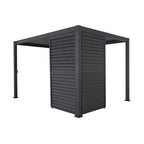 Nova <br> Titan 1.33m Aluminium Louvres Adjustable Side Wall for 4m Titan Pergola - Grey