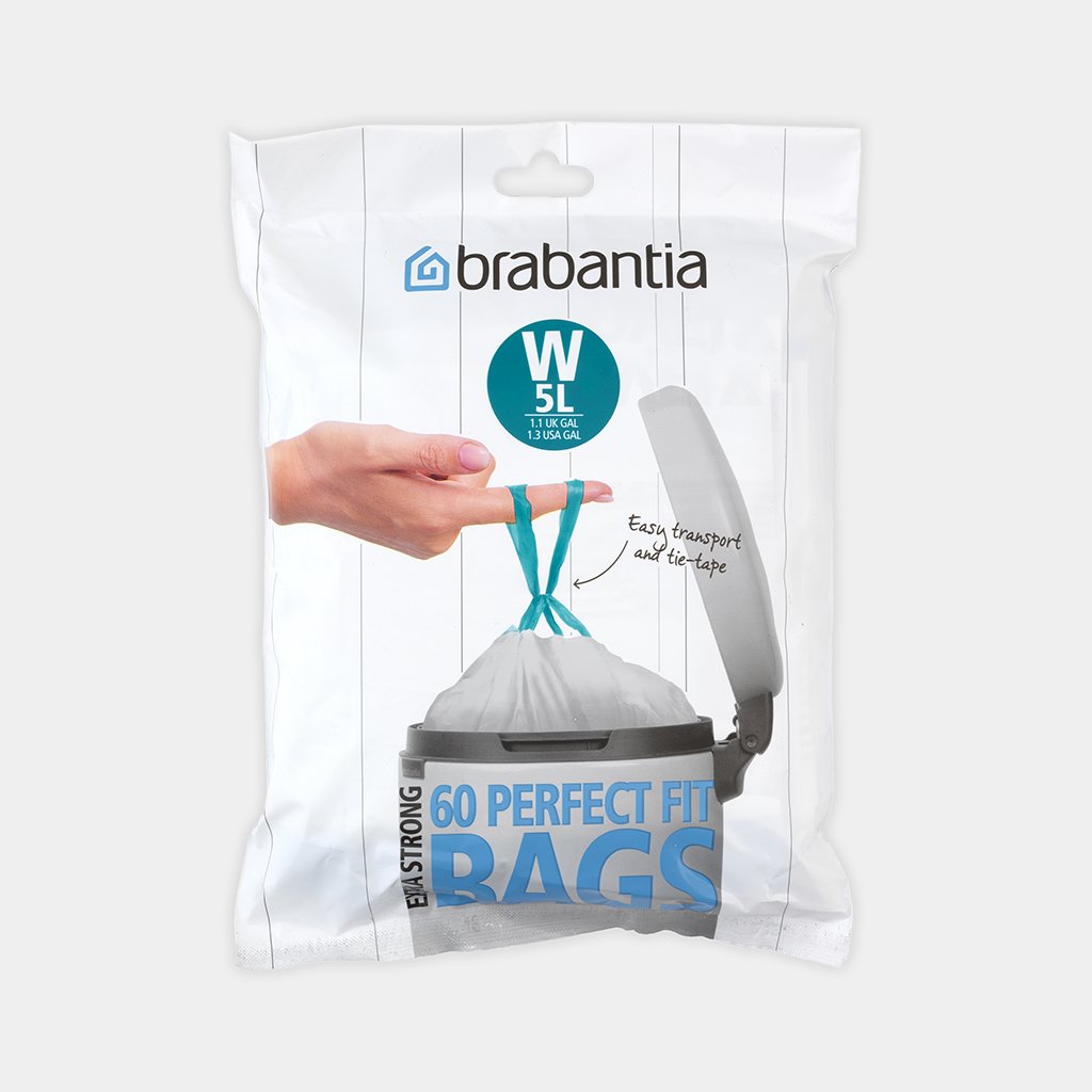 Brabantia 60 Perfect Fit Bin Liners W 5Ltr 116827 Romerils