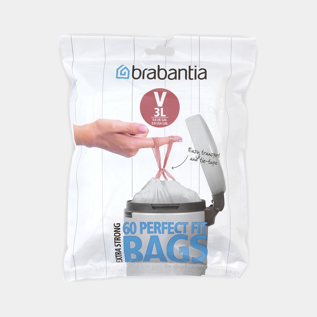 Brabantia 60 Perfect Fit Bin Liner V 3Ltr 116803 Romerils