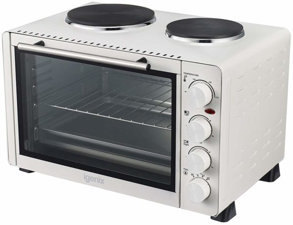 Igenix IG7130 Mini Oven with Electric Grill and Double Hotplate Hob