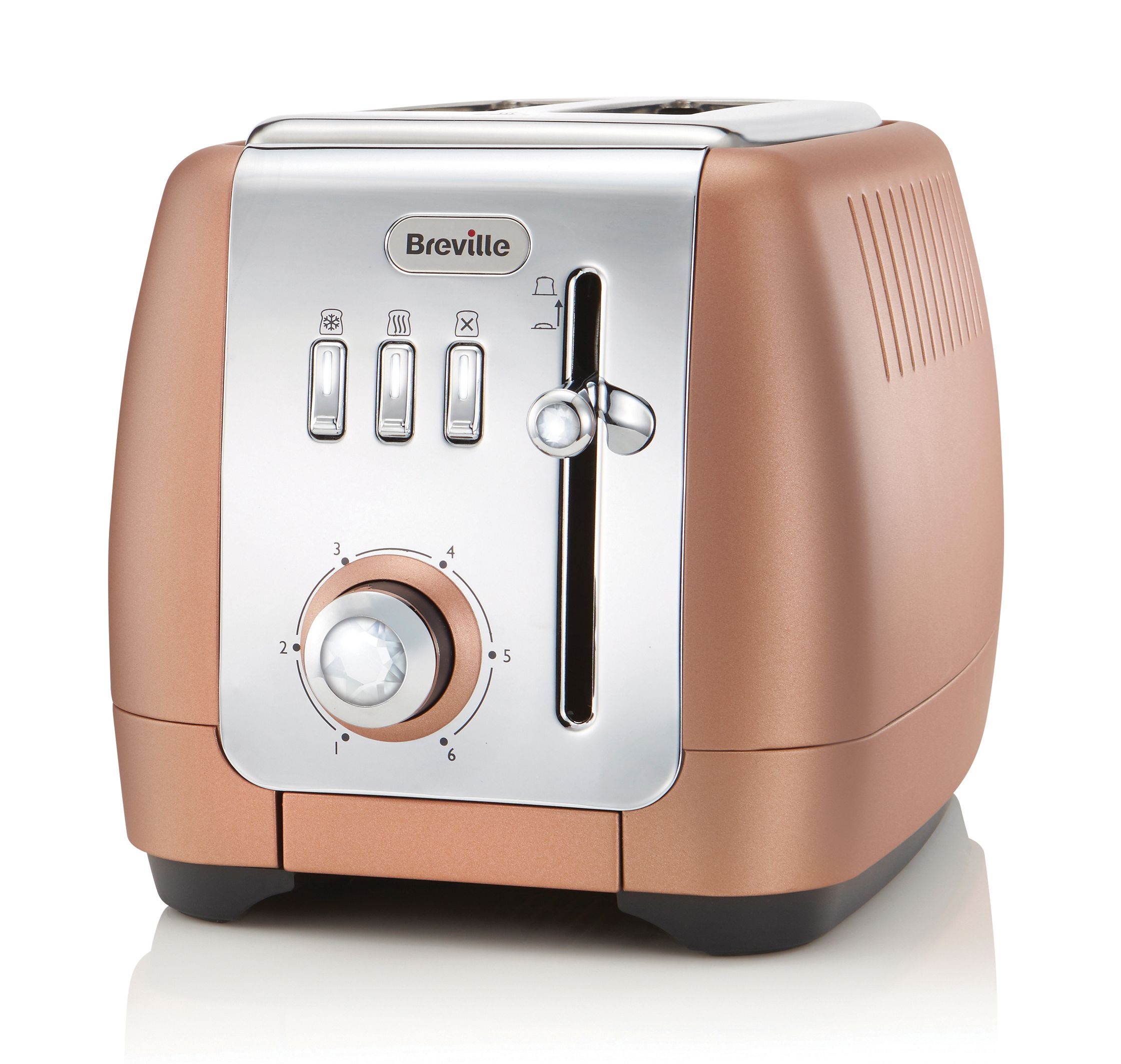 Breville VTT845 Strata Luminere 2 Slice Toaster, Rose Gold Romerils