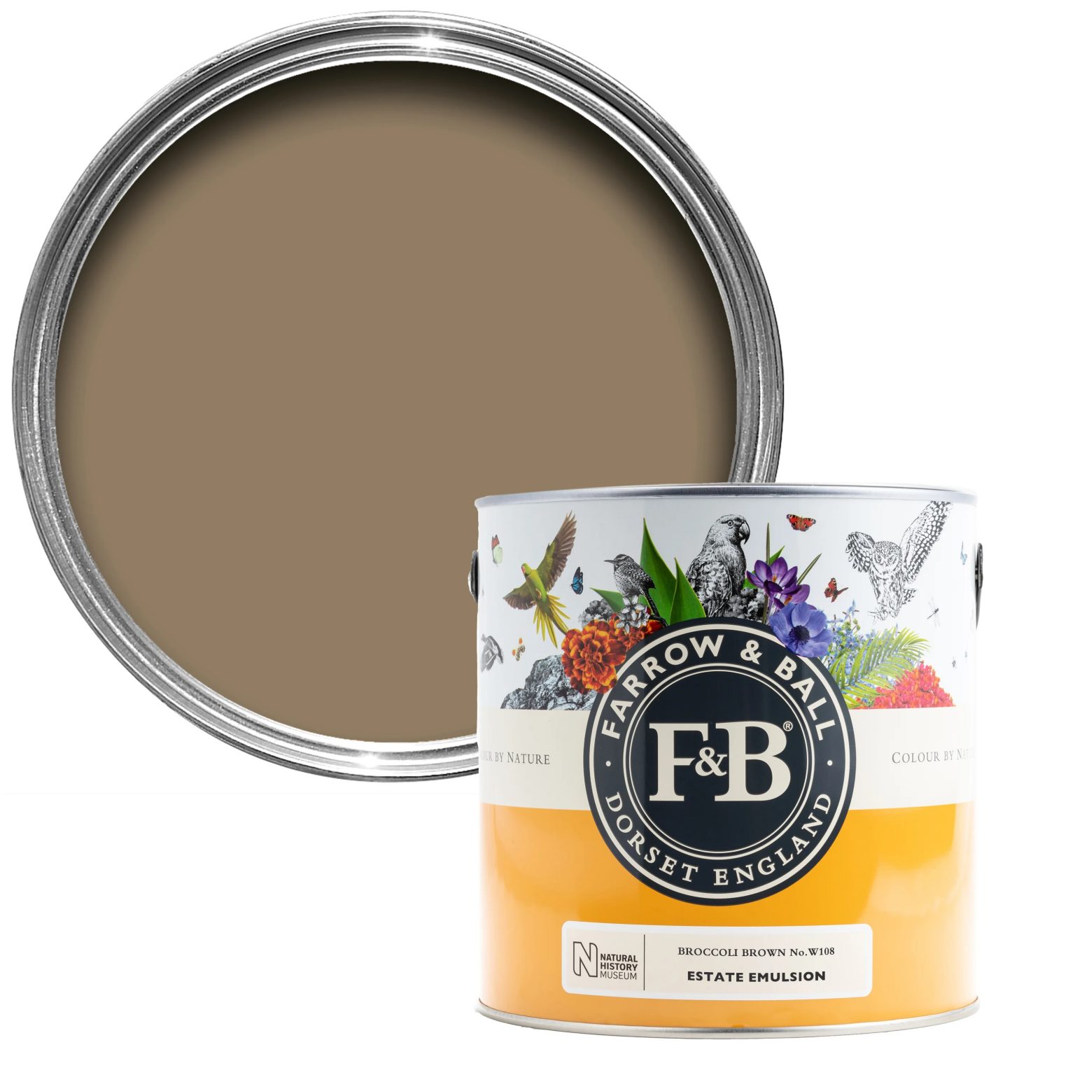 Farrow & Ball Broccoli Brown No. W108 Romerils Farrow & Ball Broccoli Brown No. W108 Romerils
