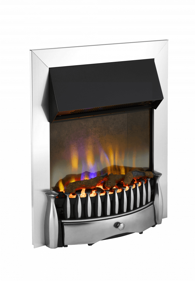 Dimplex Braemar Chrome Optiflame 3D Electric Inset Fire Romerils