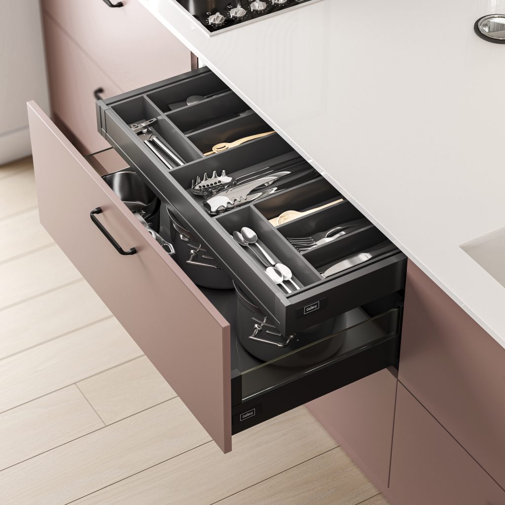 Alta Anthracite & Dusky Pink Detail 1