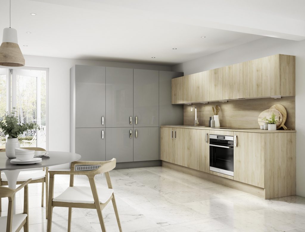 Alta Matt Rustic Oak & Gloss Dusk Grey