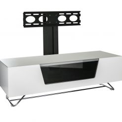 1. Chromium 1200 TV Stand + Bracket White
