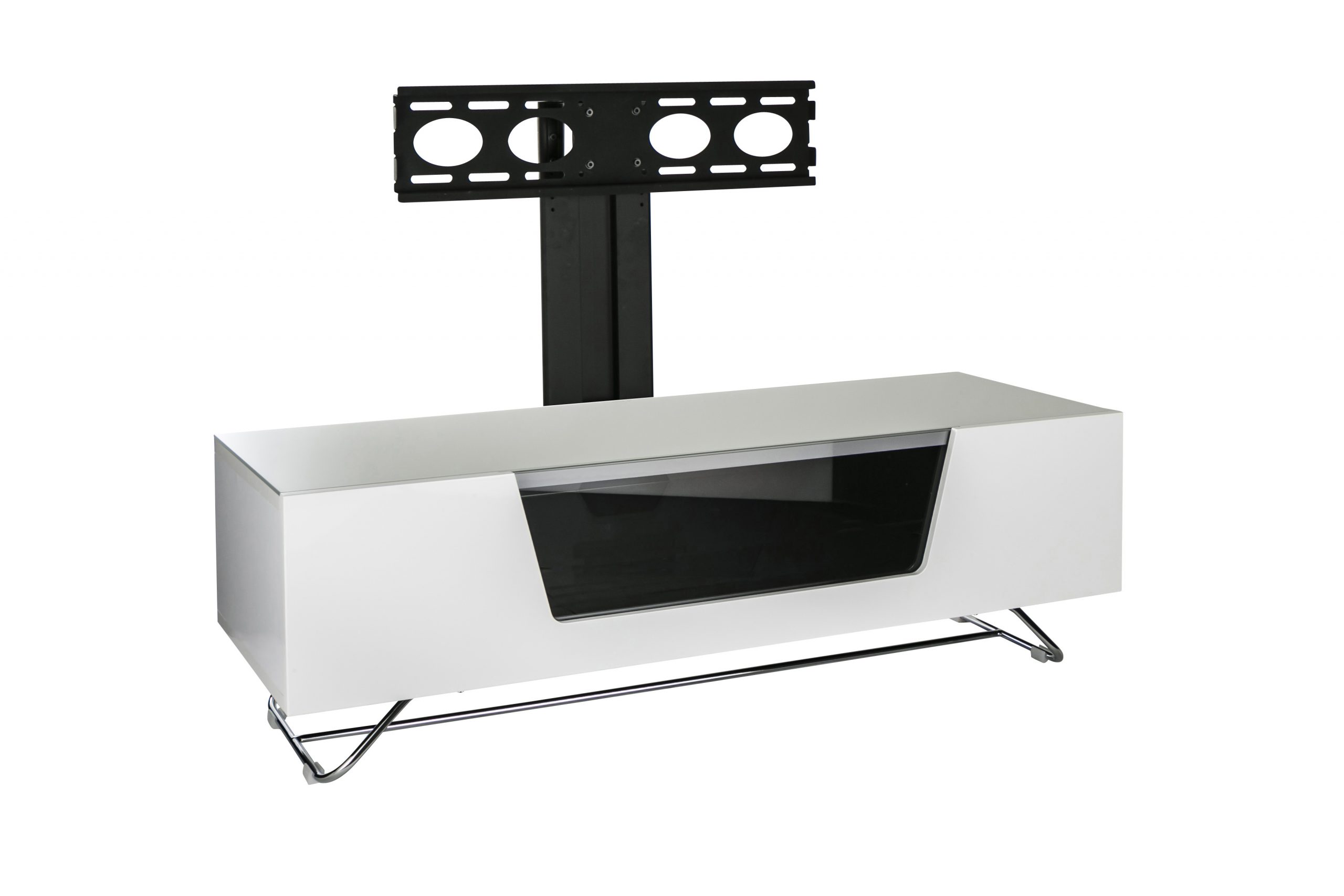 Chromium Cab 1200 TV Stand With Bracket White Romerils Jersey