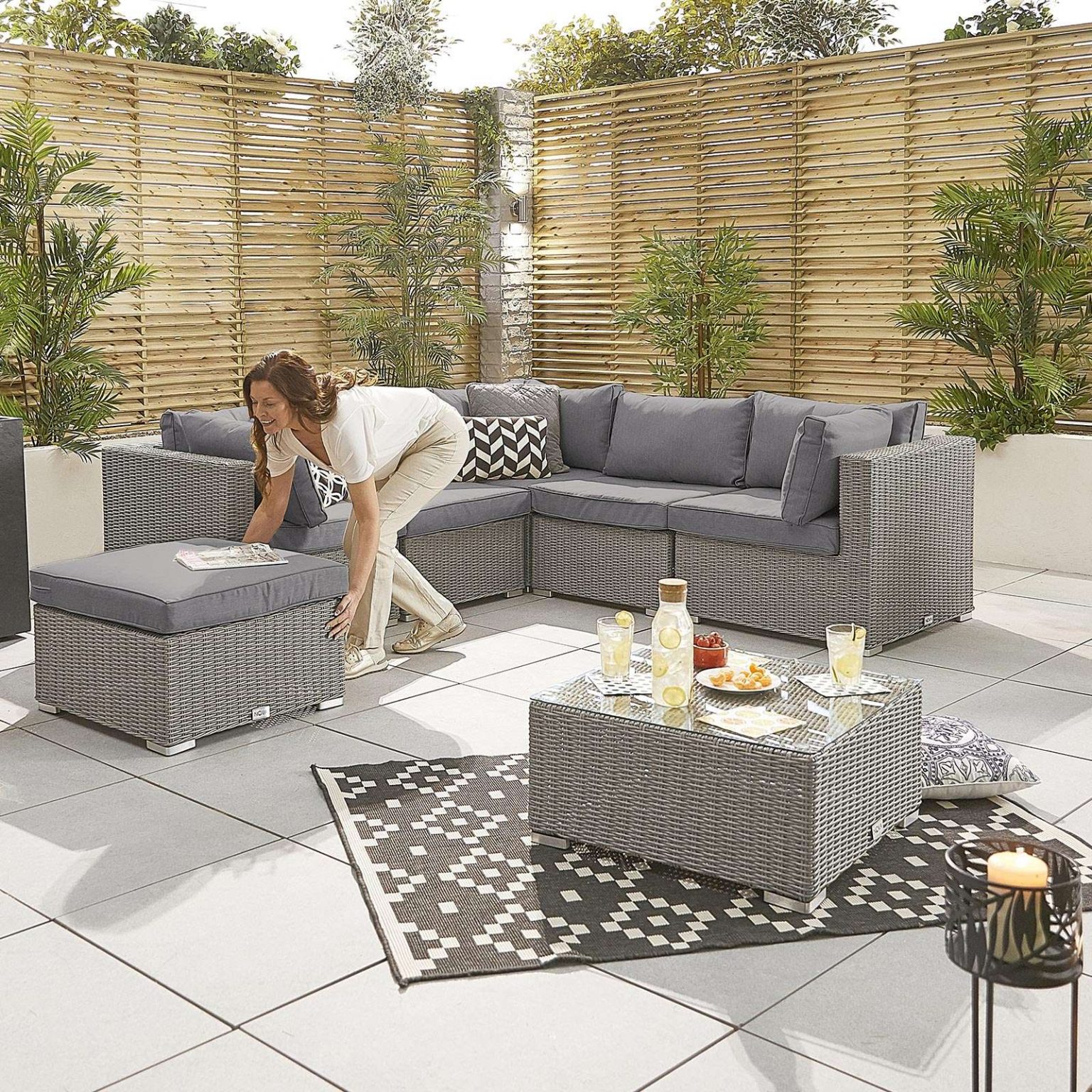 Nova Heritage Chelsea Corner Sofa Set White Wash Romerils