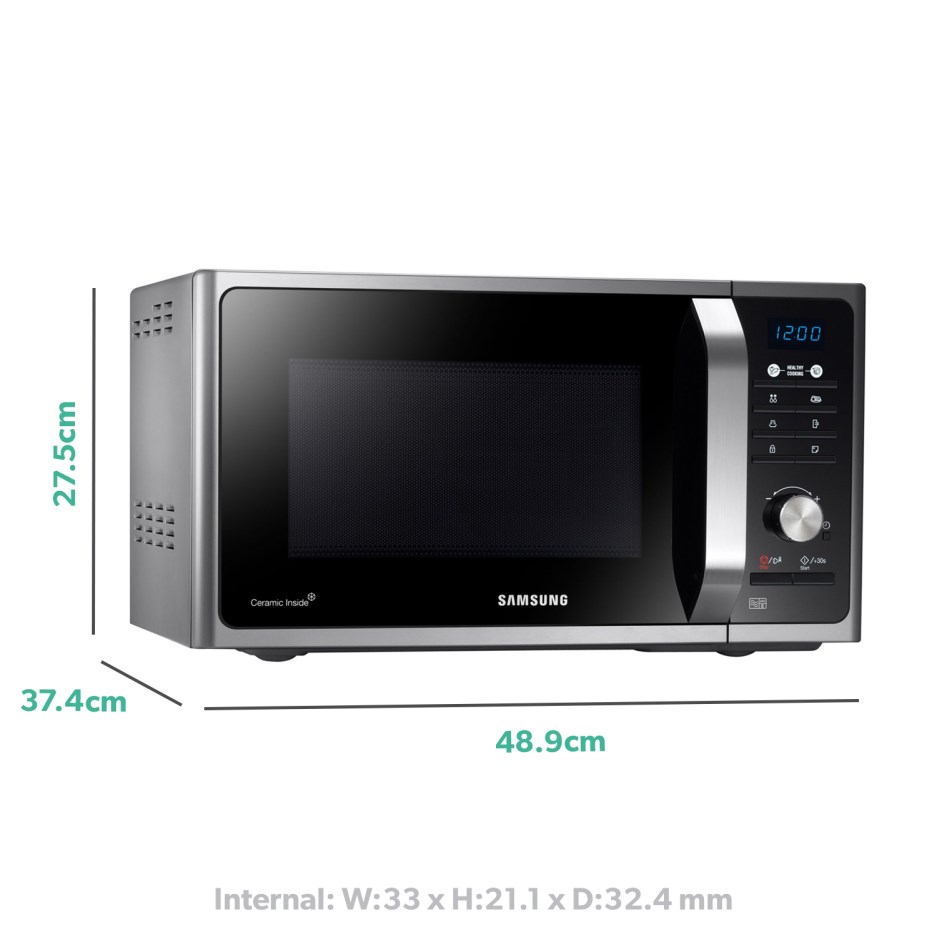 Samsung MS23F301TAS 23 Litre Microwave Oven - Silver - Romerils