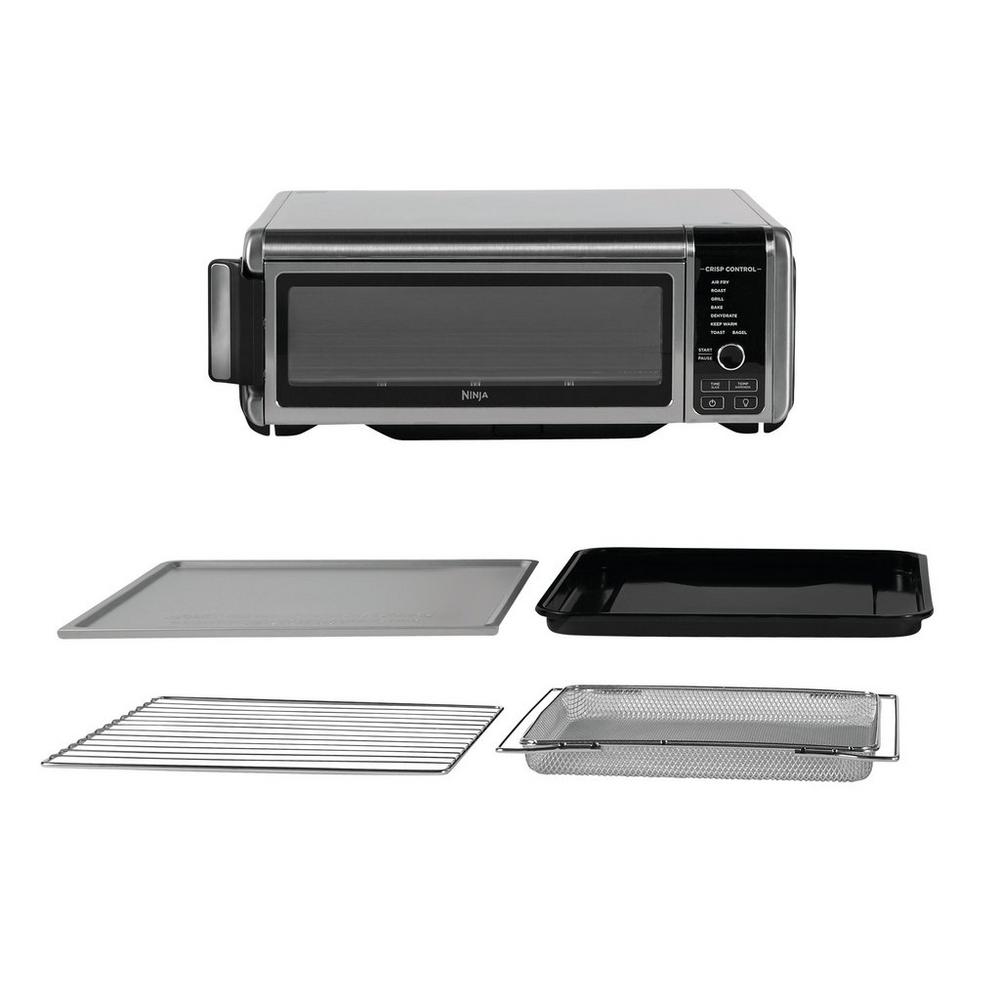Ninja Foodi SP101UK 10L 8 in 1 Flip Mini Oven Silver Black Romerils Jersey