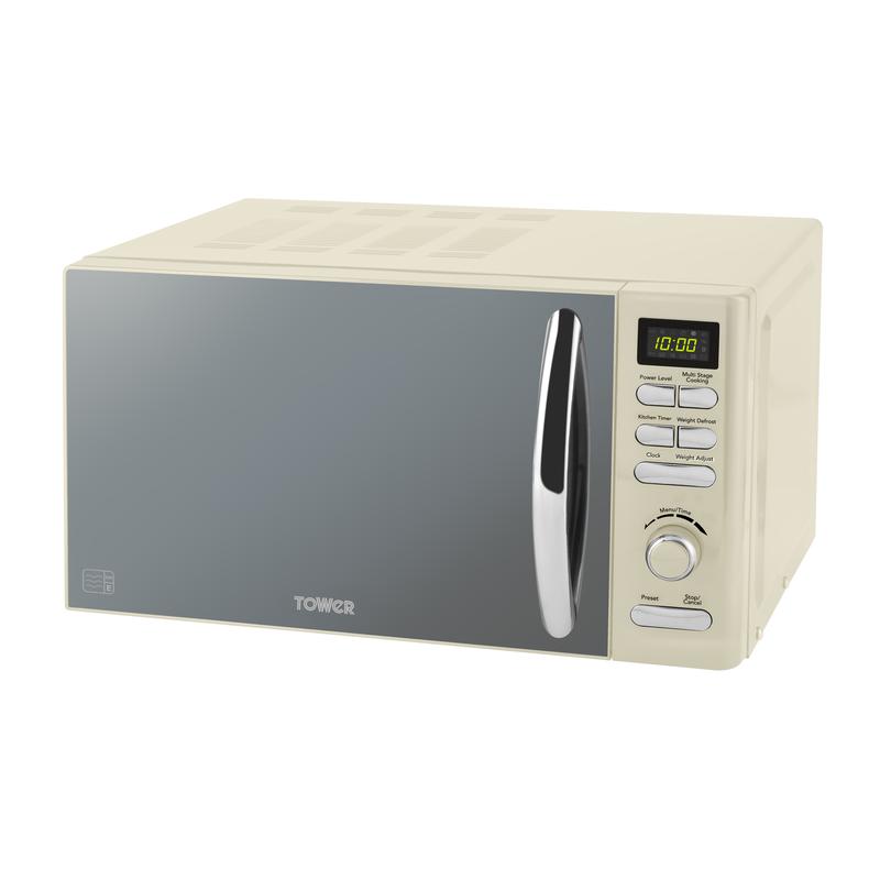 Tower T24019C 800W 20L Digital Microwave - Cream - Romerils Jersey