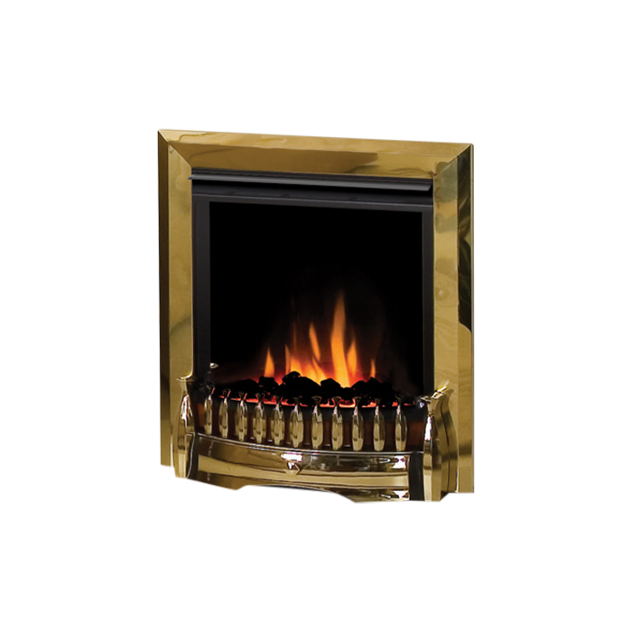 Dimplex - Exbury Antique Brass Optiflame Electric Inset Fire - Romerils  Jersey