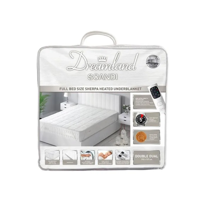 Dreamland Scandi Sherpa DualControl Underblanket Double Romerils