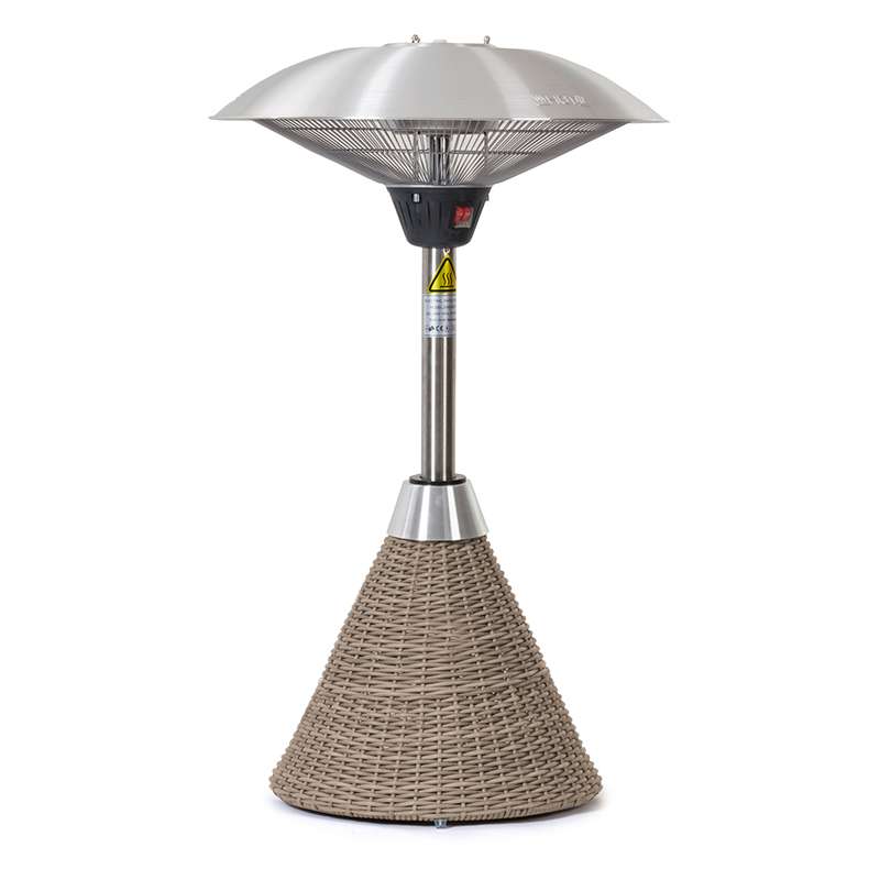 Nova Patio Heater 2100w Rattan Table Top Willow Romerils Jersey