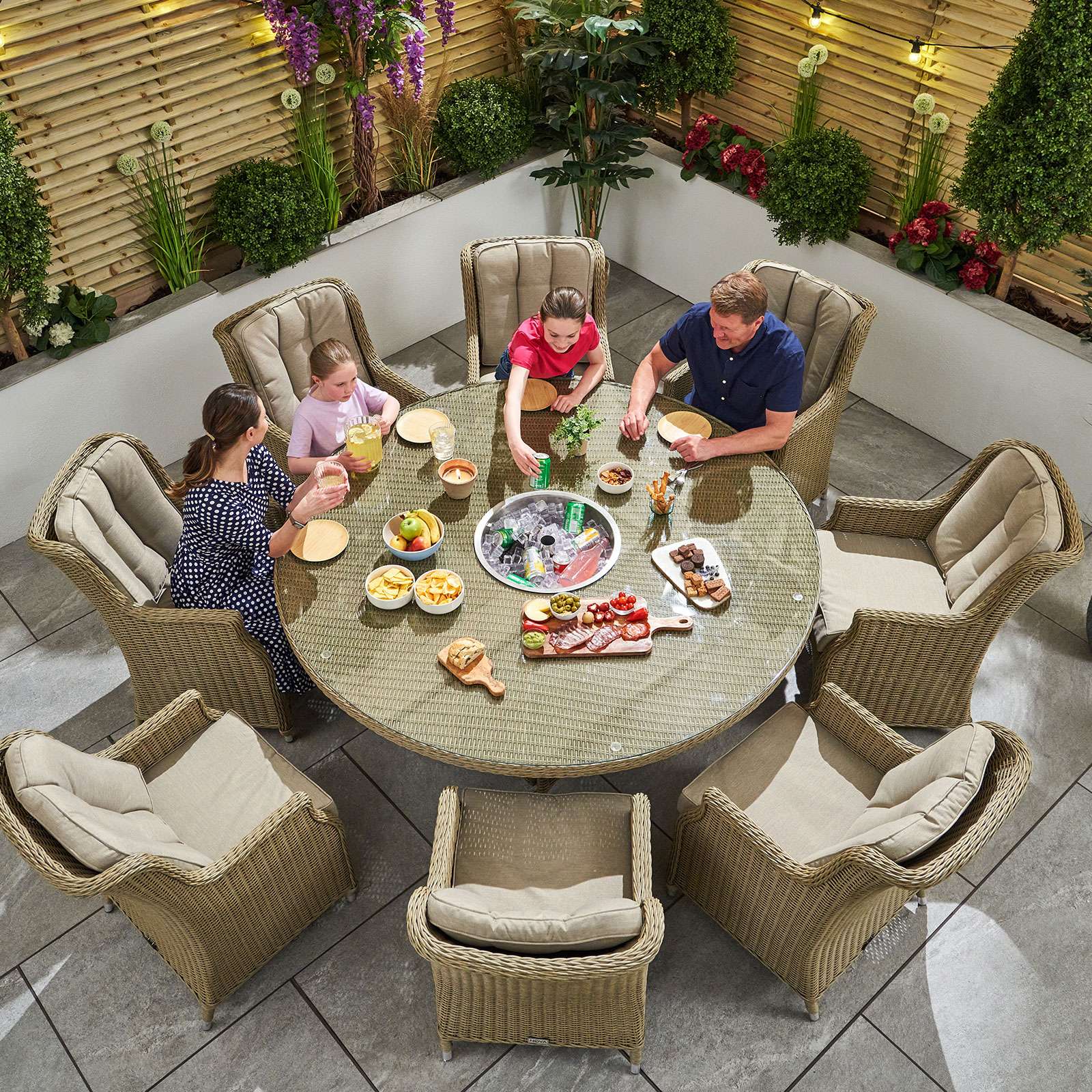 Thalia 8 seat dining set discount