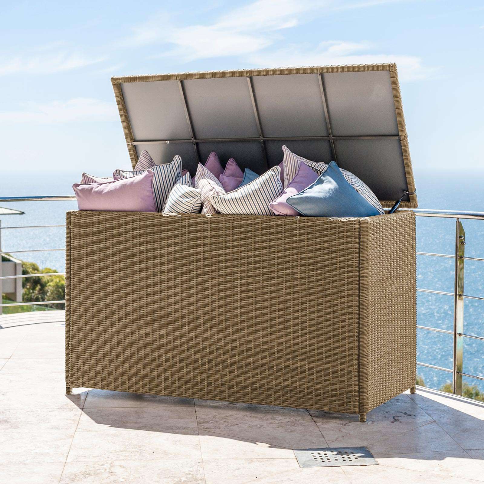 Extra Large Rattan Garden Cushion Storage Box edu.svet.gob.gt