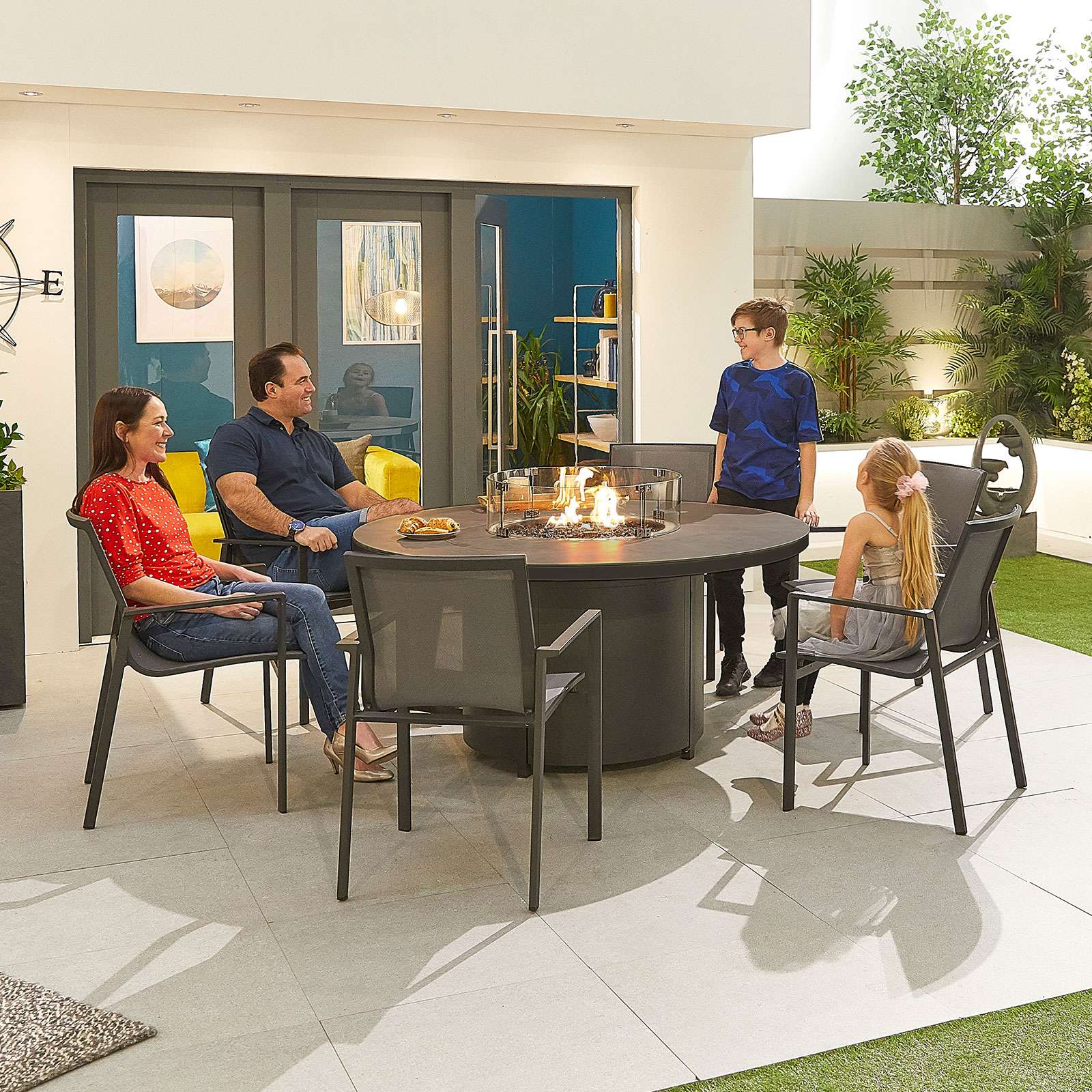 6 seat round patio table deals