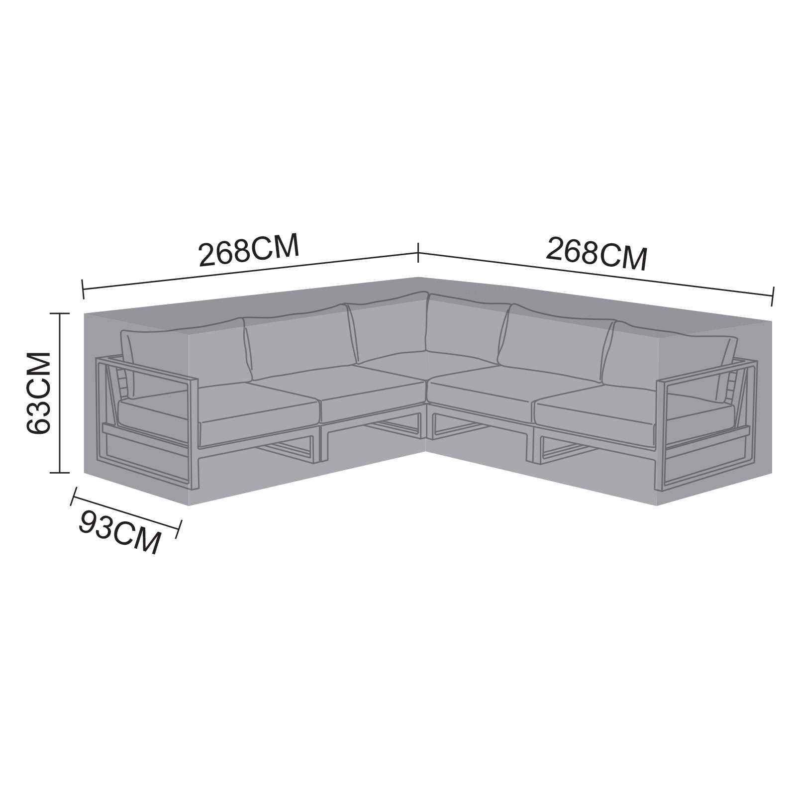 Nova Cover for Alessandria Corner Sofa Set - Romerils Jersey