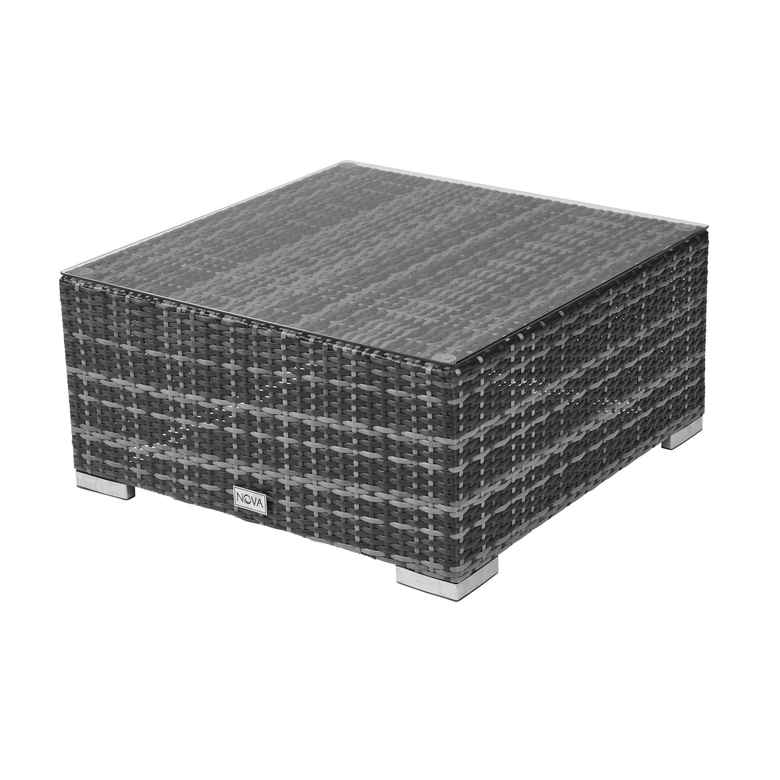 Nova Chelsea/Hampton Square Rattan Coffee Table Grey Romerils