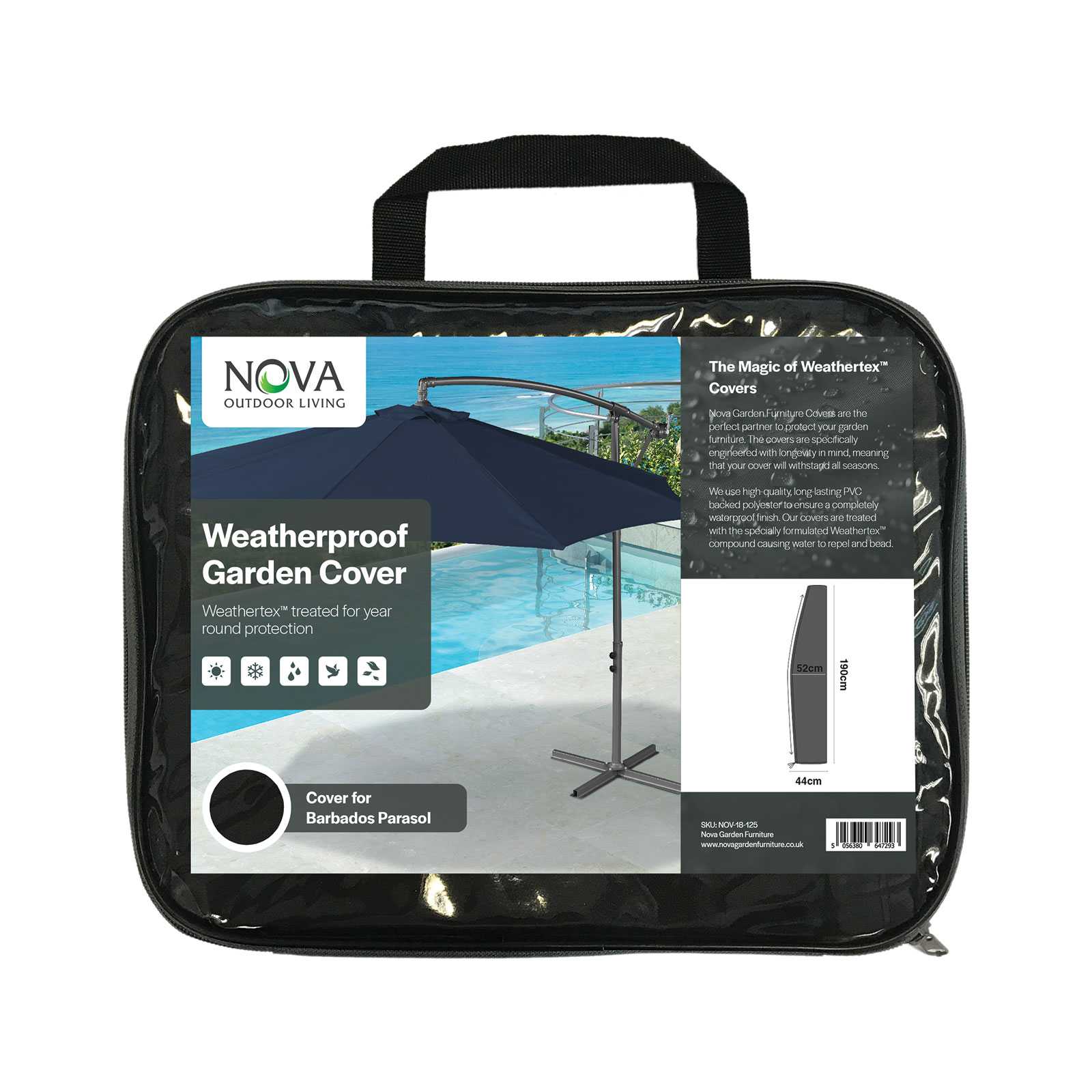 Nova Cover for Barbados Cantilever Parasol Romerils Jersey