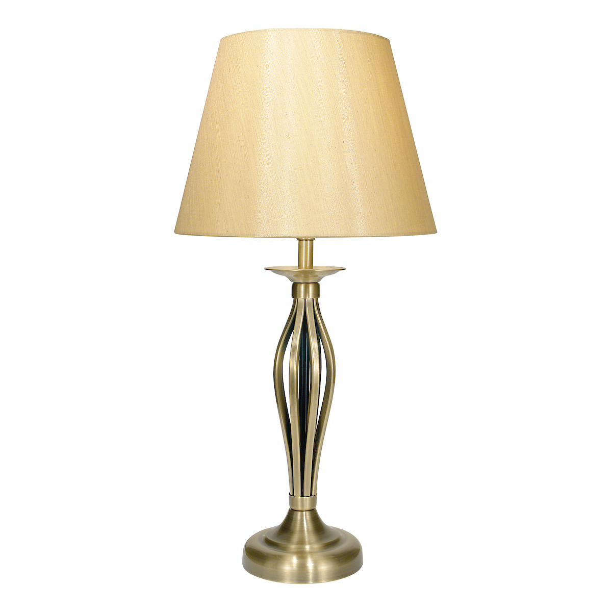 Bybliss Table Lamp Antique Brass With Shade (Multipack)Antique Brass