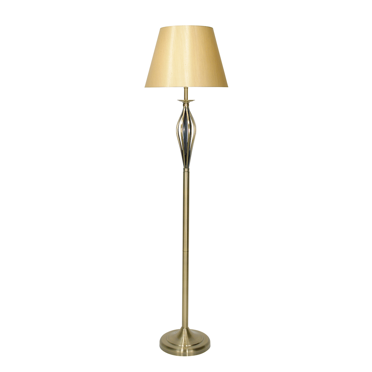 Bybliss Floor Lamp Antique Brass With Shade (Multipack)Antique Brass