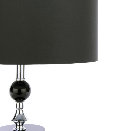 Hudson Table Lamp Black/Clear Crystal With ShadeBlack Crystal Romerils
