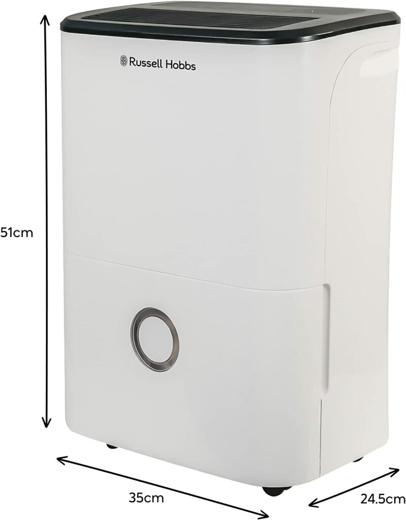 Russell Hobbs RHDH2002 20L Portable Dehumidifier Romerils Jersey