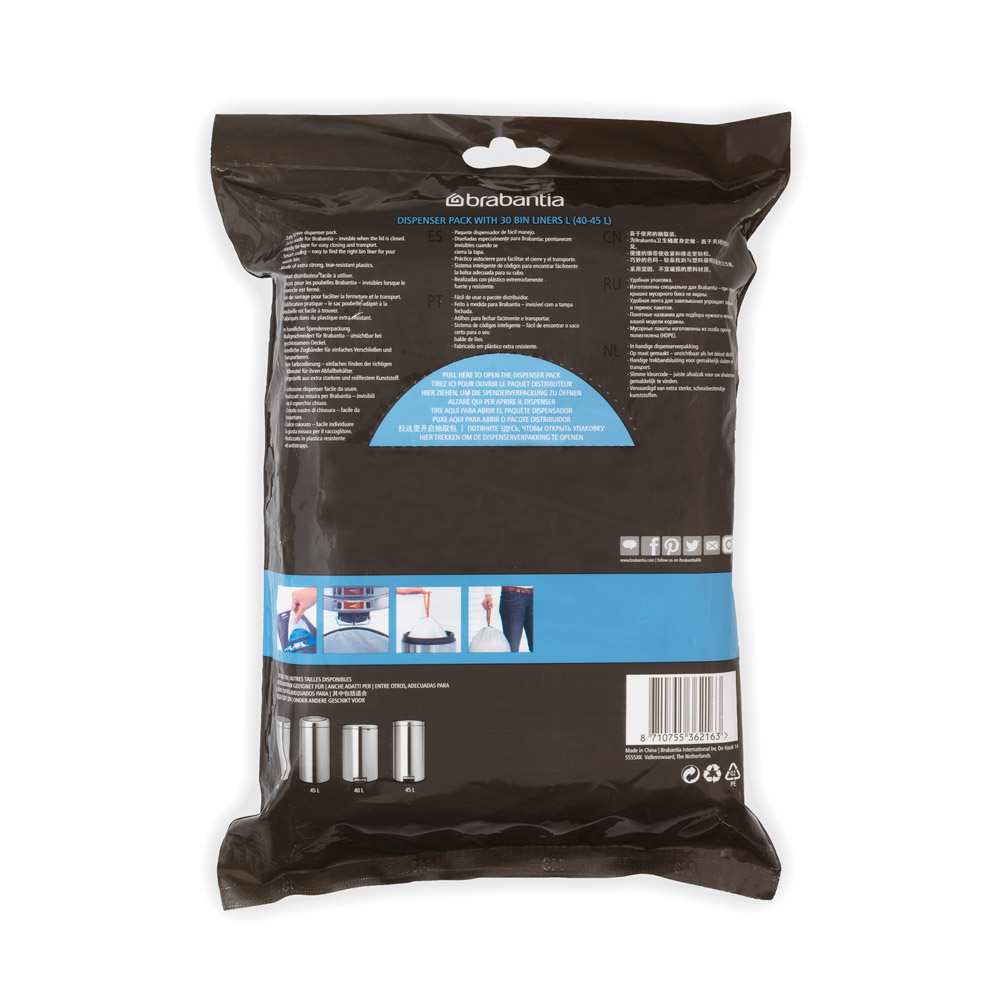 Brabantia PerfectFit Bin Liners (G) 23-30L - Romerils Jersey