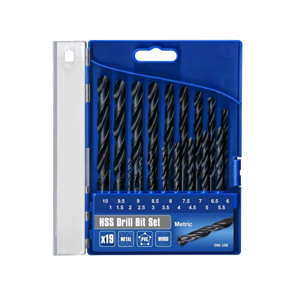 Faithfull 19 Piece HSS Jobber Drill Set Romerils Jersey