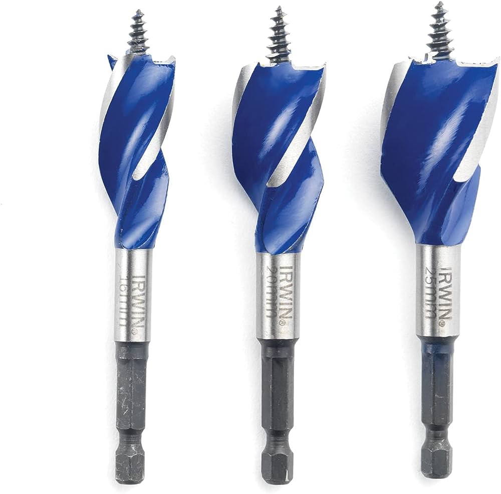 Irwin Blue Groove 3 Piece 6X Auger Bit Set Romerils Jersey