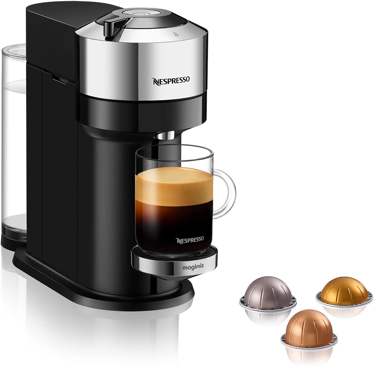 Magimix Nespresso Vertuo Deluxe 11709 Coffee Machine Chrome